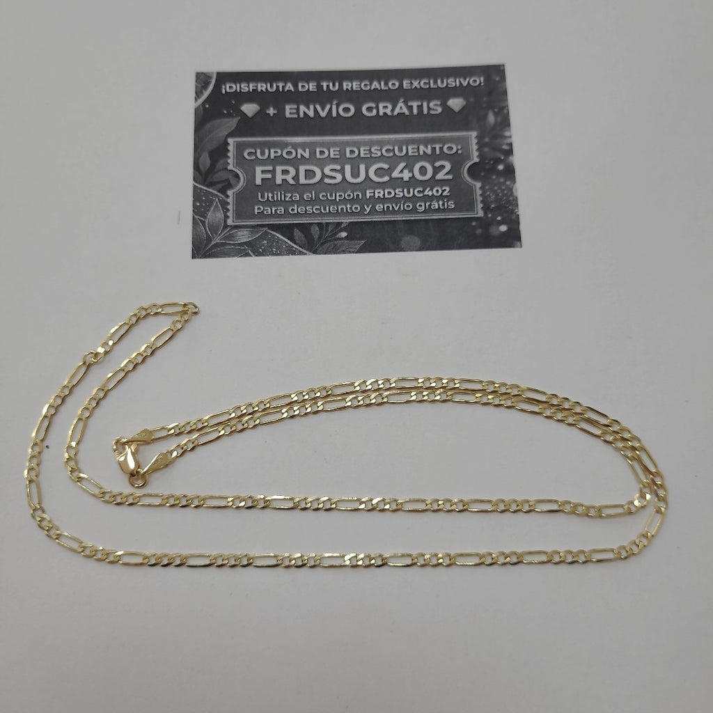 CADENA 3X1 14K 55 CM 5 GR (NUEVO)