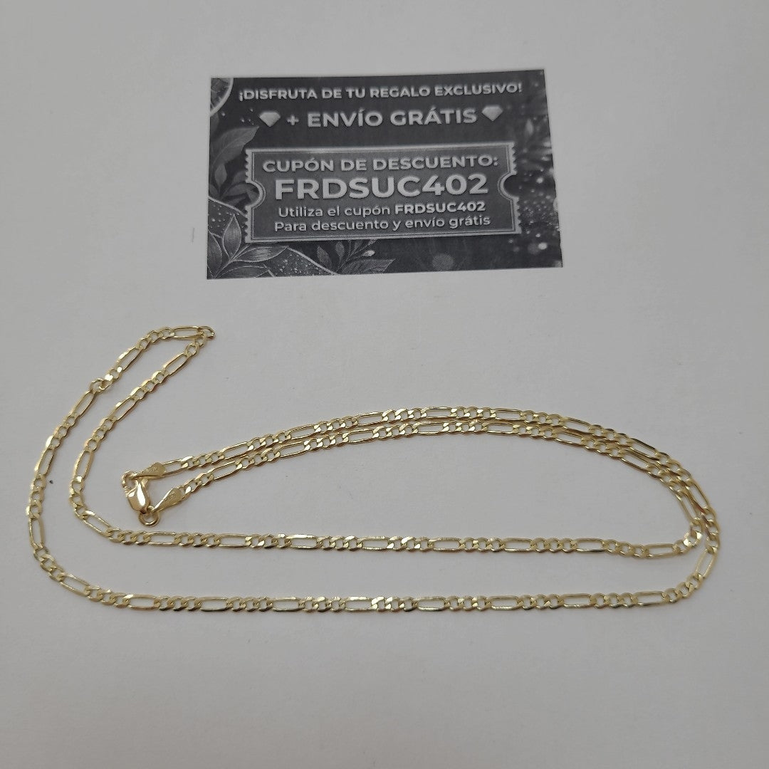 CADENA 3X1 14K 55 CM 5 GR (NUEVO)