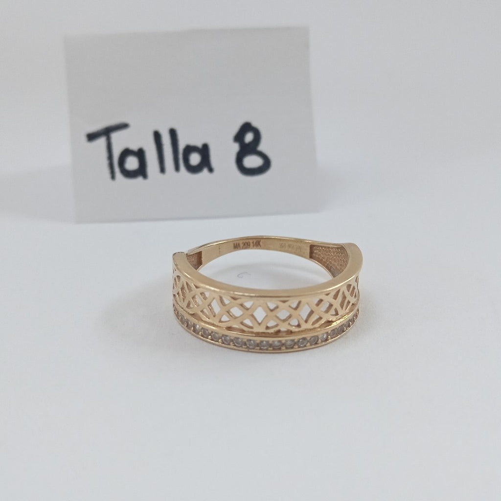 ANILLO ORO 14 K 2.6 GRMS (SEMINUEVO)