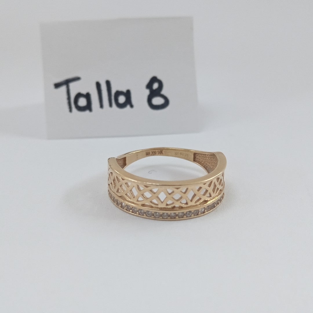 ANILLO ORO 14 K 2.6 GRMS (SEMINUEVO)