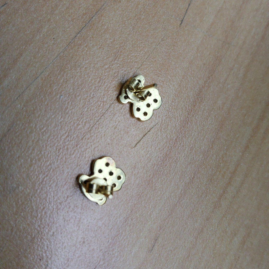 BROQUELES PAR ORO,RODIADO 14 K 2,30 GRMS (SEMINUEVO)