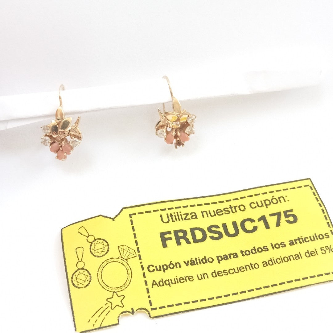 ARETES PAR ORO 14 K 2.6 GRMS (SEMINUEVO)