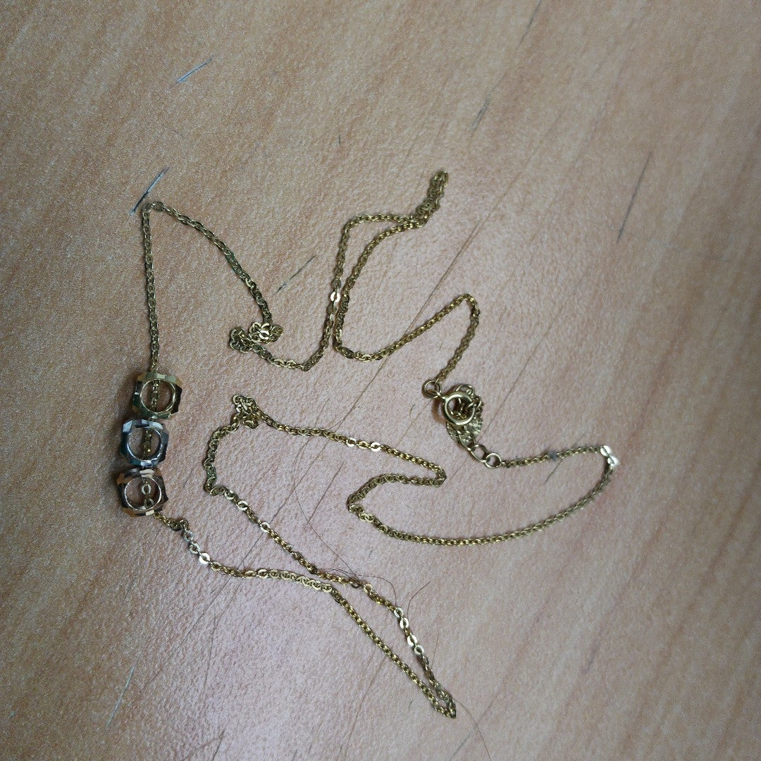 CADENA,DIJE ORO,ORO COMBINADO 14 K 1,60 GRMS (SEMINUEVO)