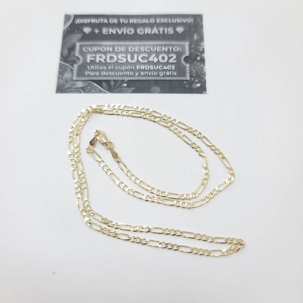 CADENA 3X1 14K 50 CM 4.5 GR (NUEVO)
