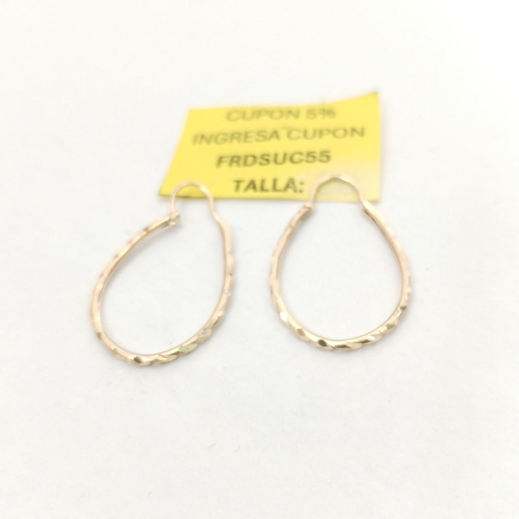 ARRACADAS PAR ORO 14 K 1,50 GRMS (SEMINUEVO)