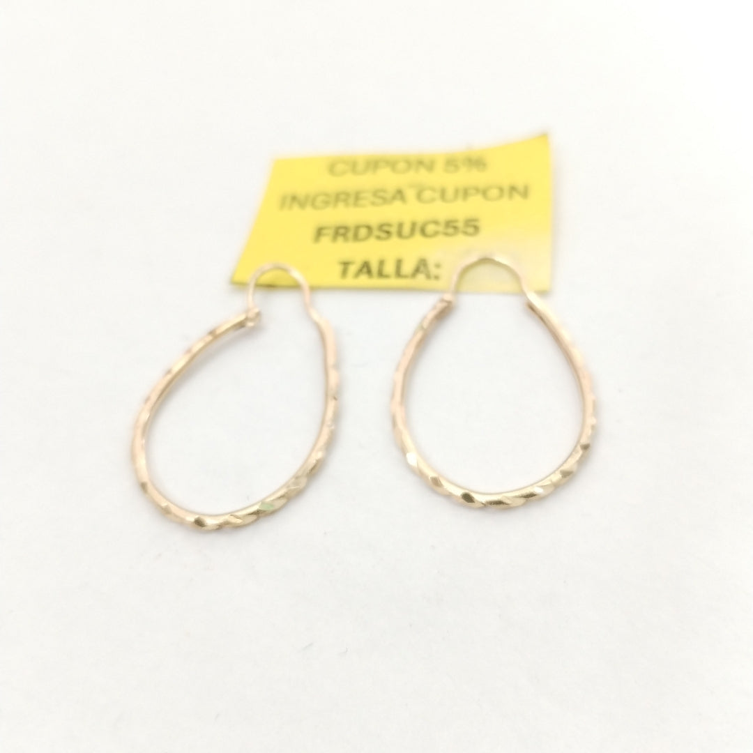 ARRACADAS PAR ORO 14 K 1,50 GRMS (SEMINUEVO)