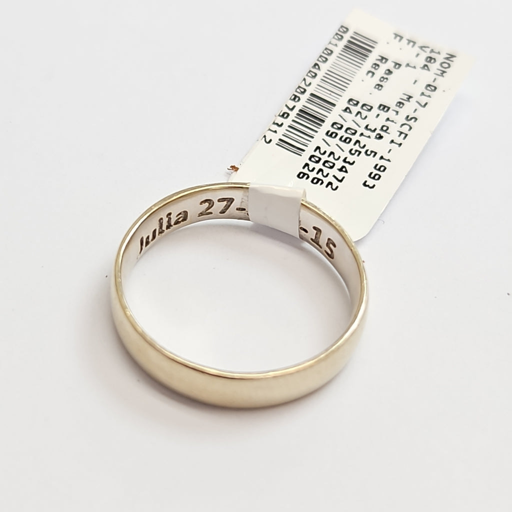 ANILLO ORO, ORO BLANCO 14 K 4.6 GRMS (SEMINUEVO)