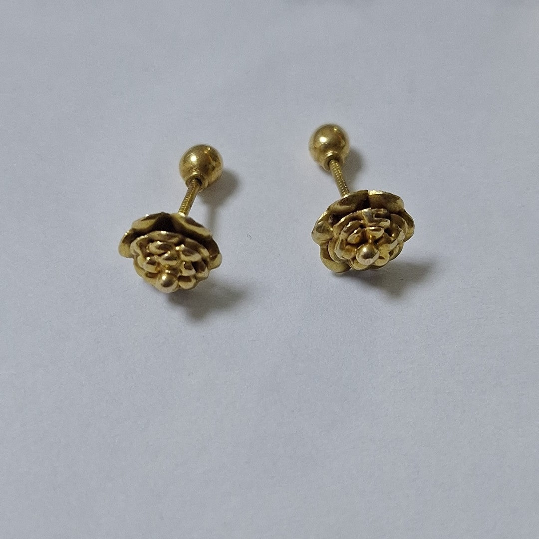 BROQUELES PAR ORO 14 K 1,30 GRMS (SEMINUEVO)