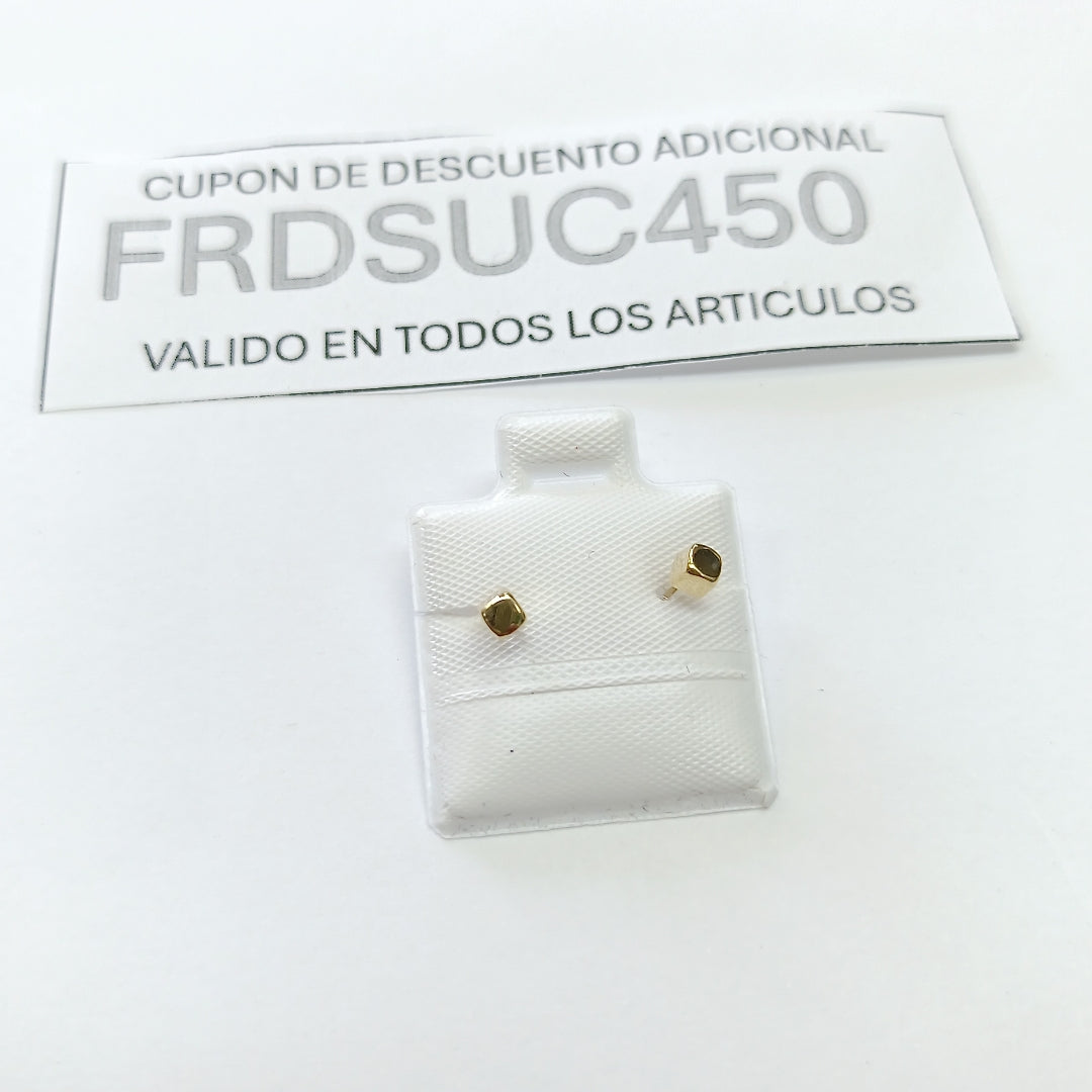 BROQUELES BROQUEL FIG CUBO 14K 0.203 GR (NUEVO)