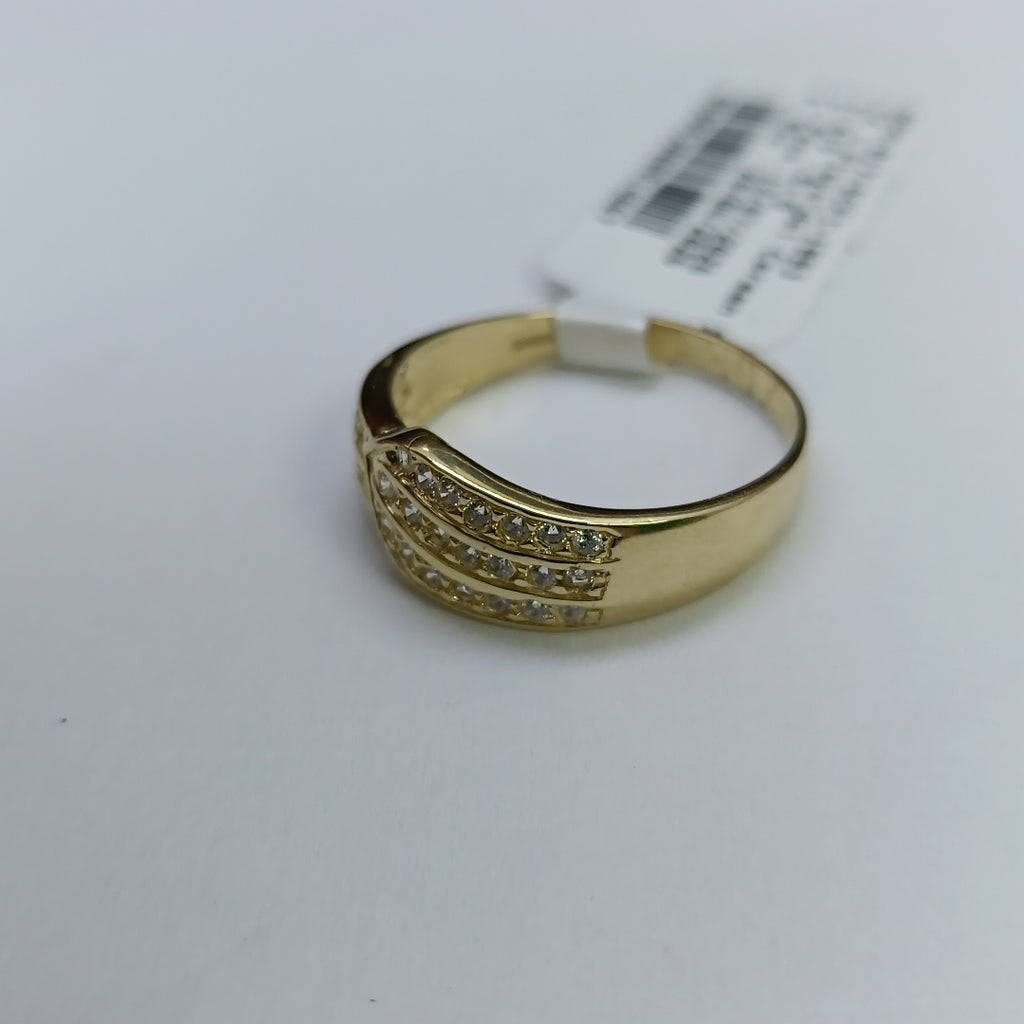 ANILLOS C CIRCONIAS 14K TALLA 9 3 GR (NUEVO)