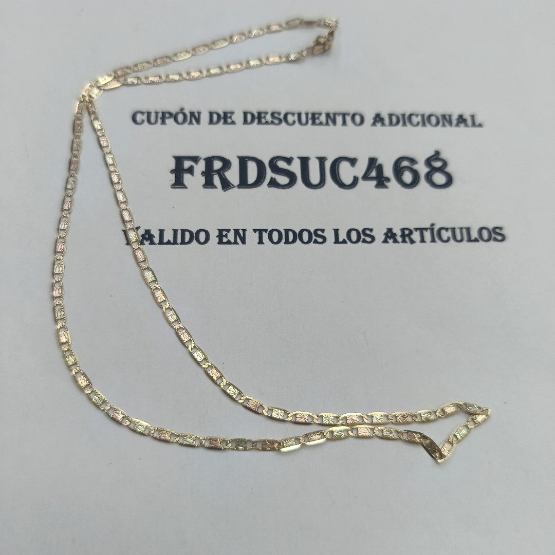 CADENA ORO COMBINADO 10 K 3.3 GRMS (SEMINUEVO)