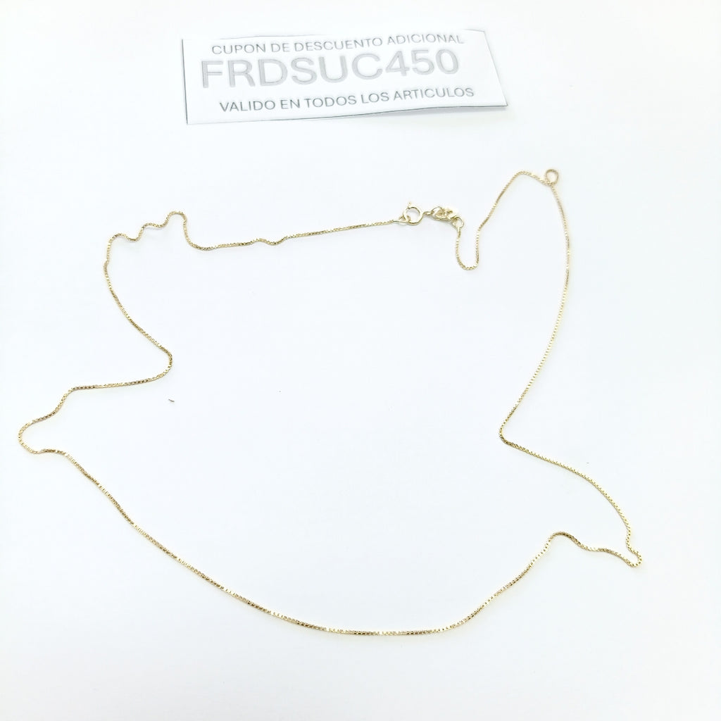 CADENA VENECIANO 14K 50 CM 1.6 GR (NUEVO)