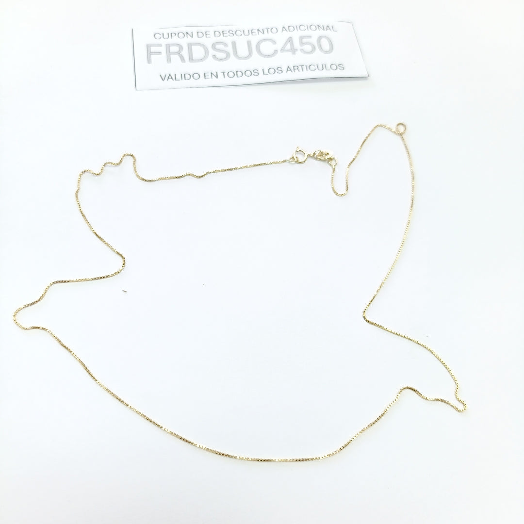 CADENA VENECIANO 14K 50 CM 1.6 GR (NUEVO)