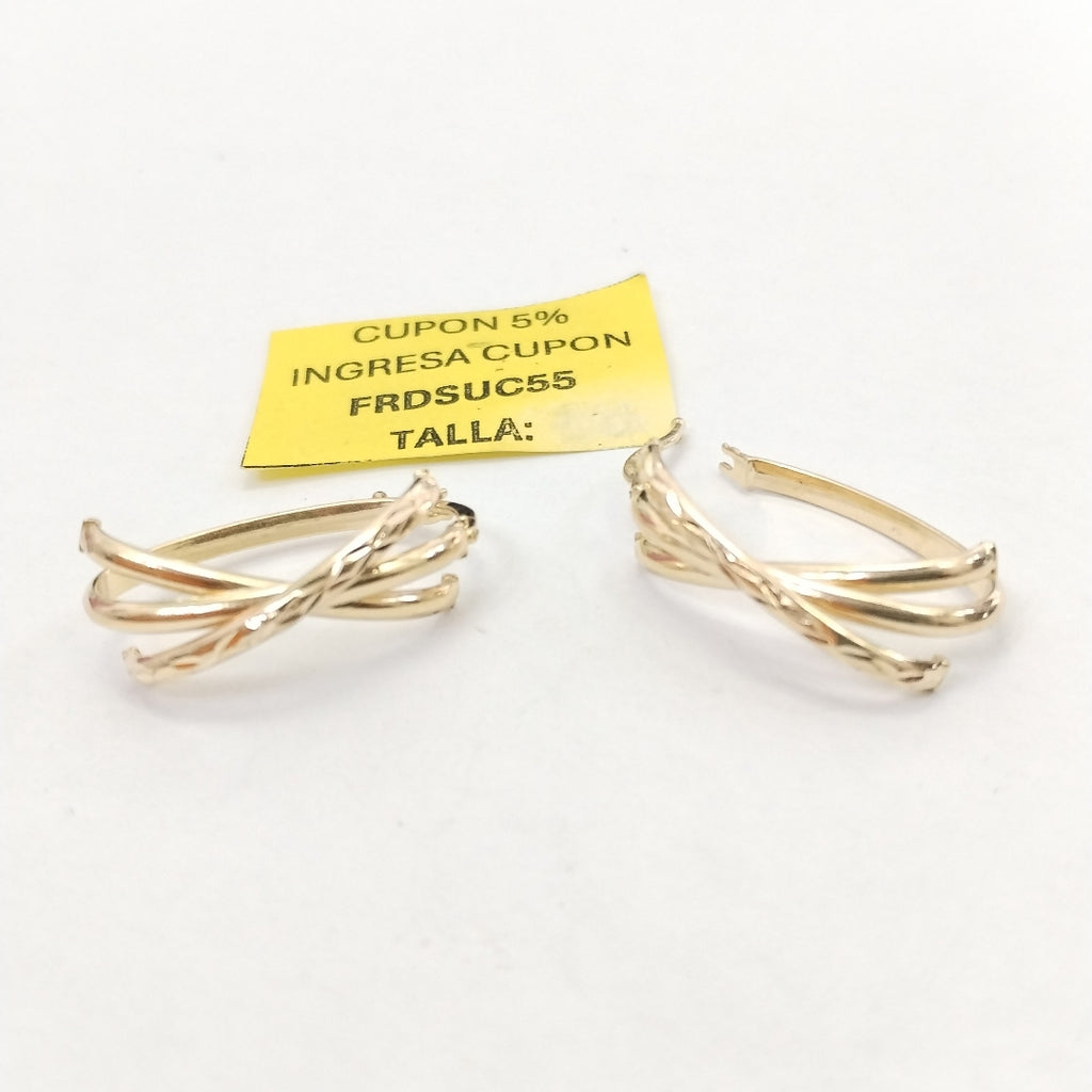 ARRACADAS PAR ORO 14 K 2,40 GRMS (SEMINUEVO)