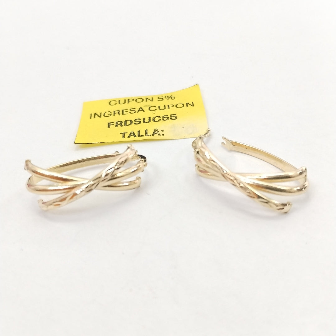 ARRACADAS PAR ORO 14 K 2,40 GRMS (SEMINUEVO)