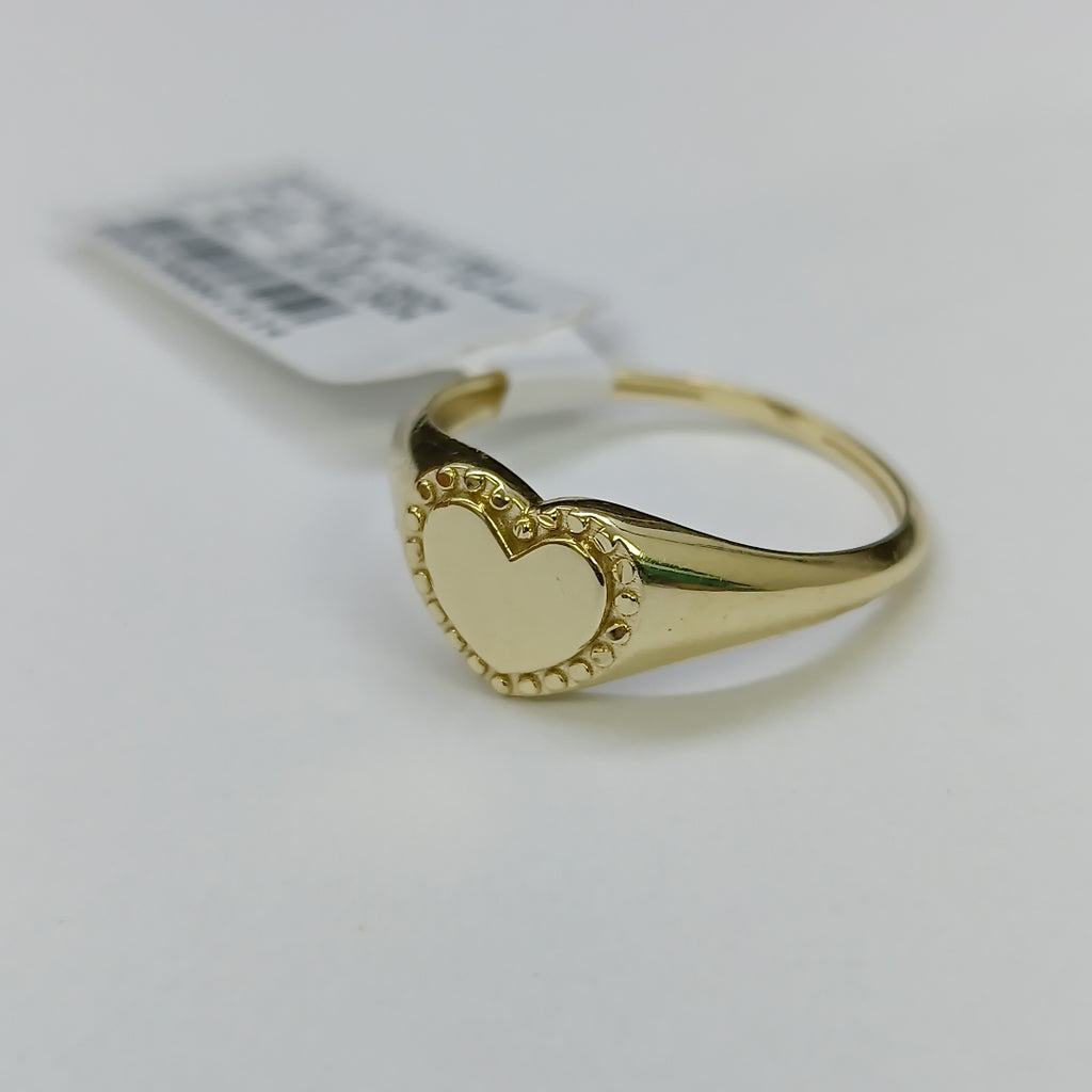 ANILLOS ANILLITO FIG CORAZON 10K TALLA 8 1.7 GR (NUEVO)