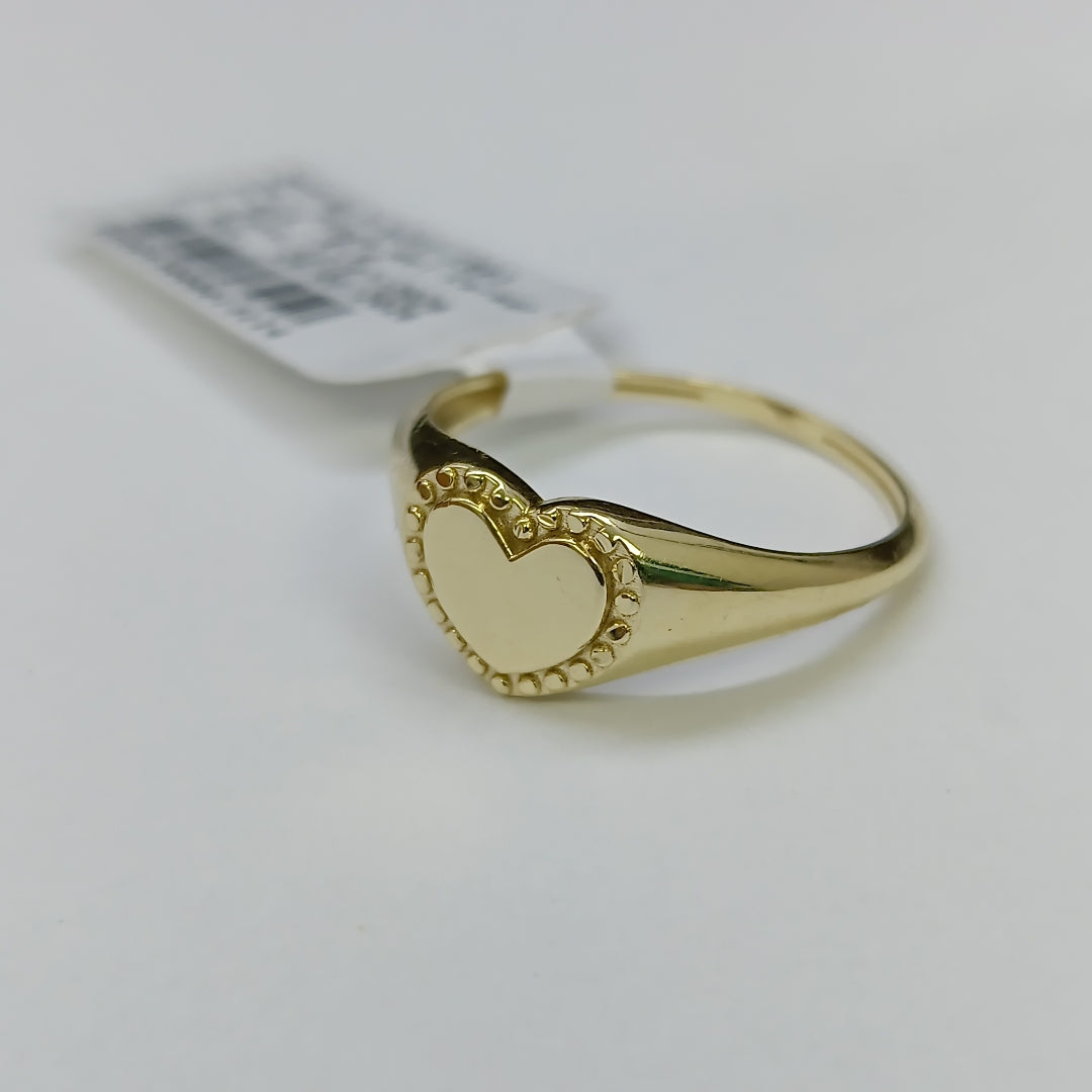 ANILLOS ANILLITO FIG CORAZON 10K TALLA 8 1.7 GR (NUEVO)