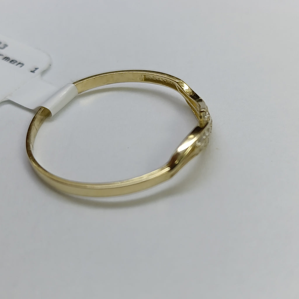 ANILLOS C CIRCONIAS 14K TALLA 9 0.9 GR (NUEVO)