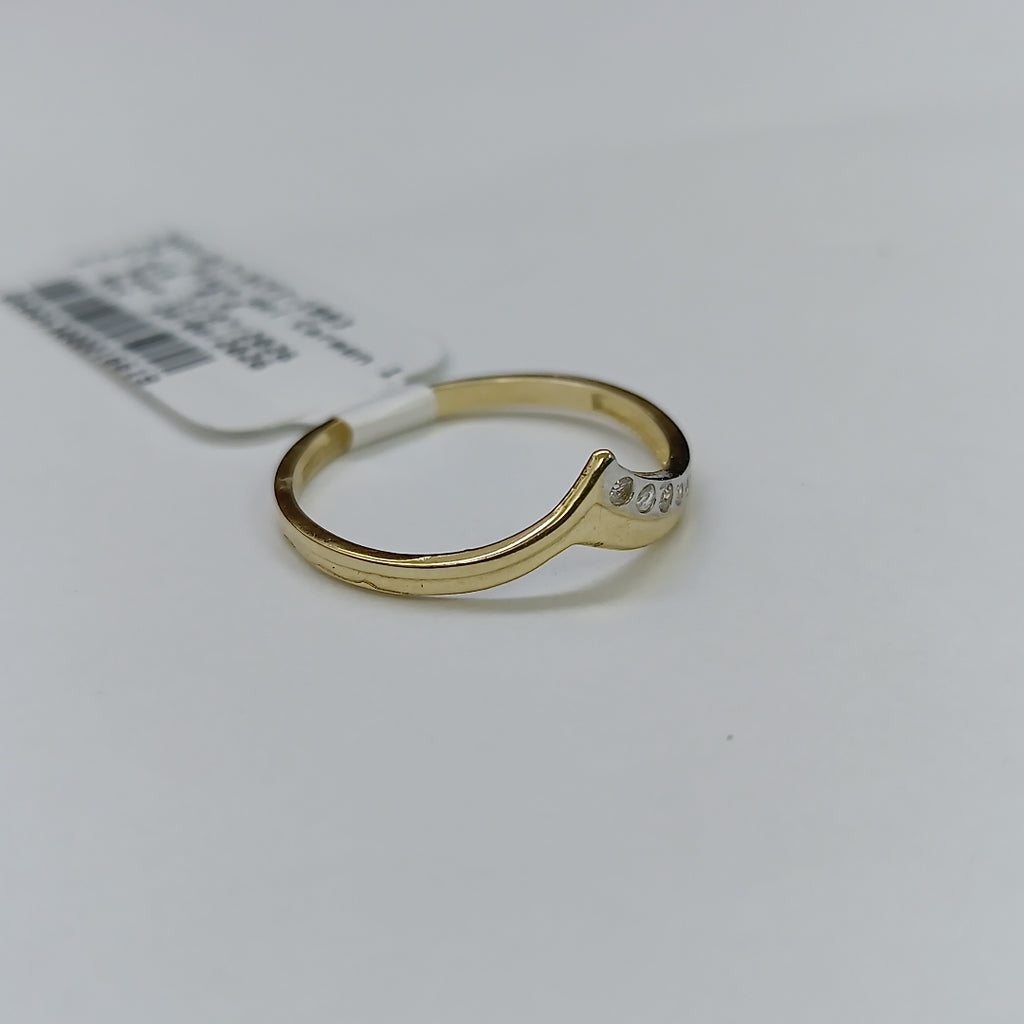 ANILLOS CON CIRCONIAS 14K TALLA 7 1 GR (NUEVO)