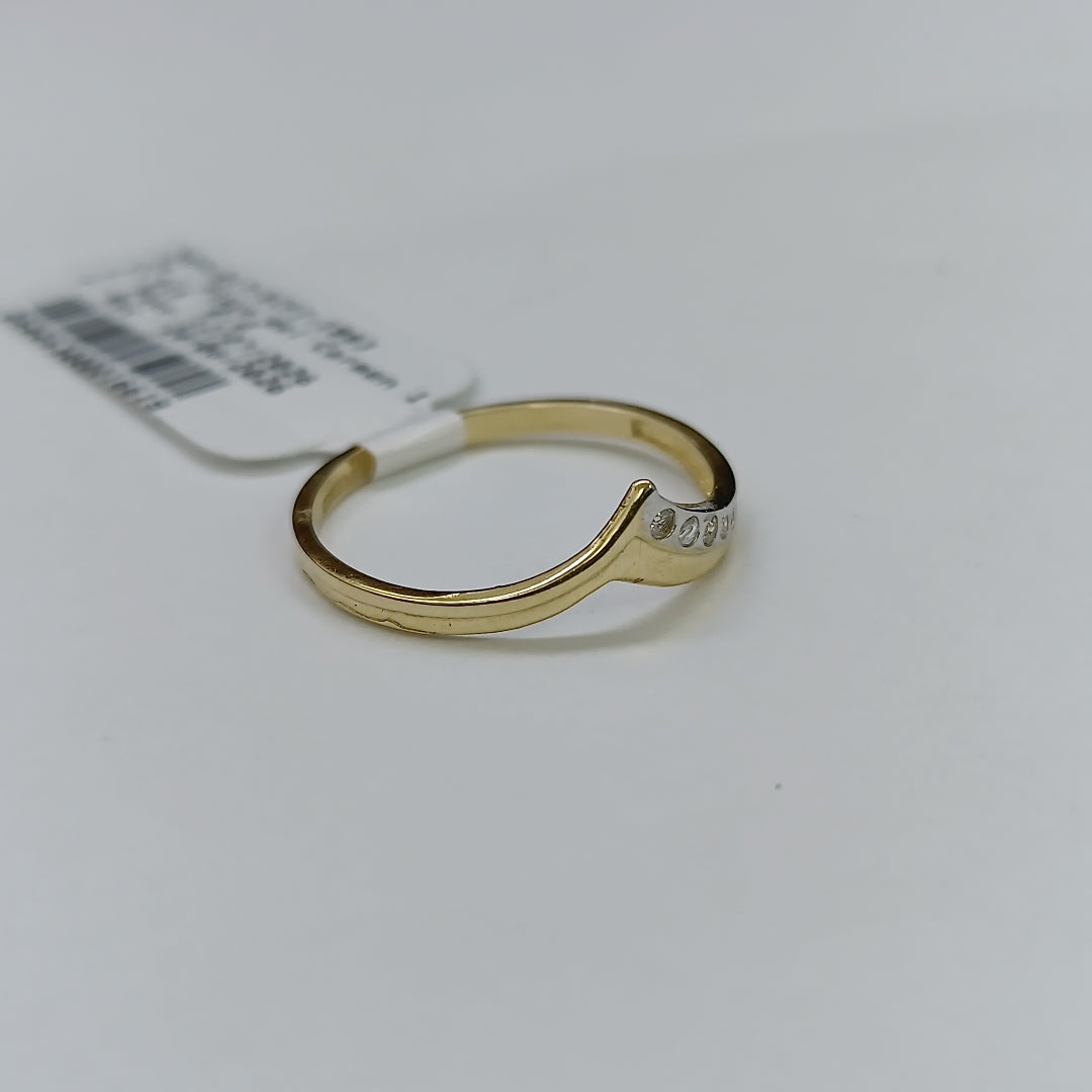 ANILLOS CON CIRCONIAS 14K TALLA 7 1 GR (NUEVO)