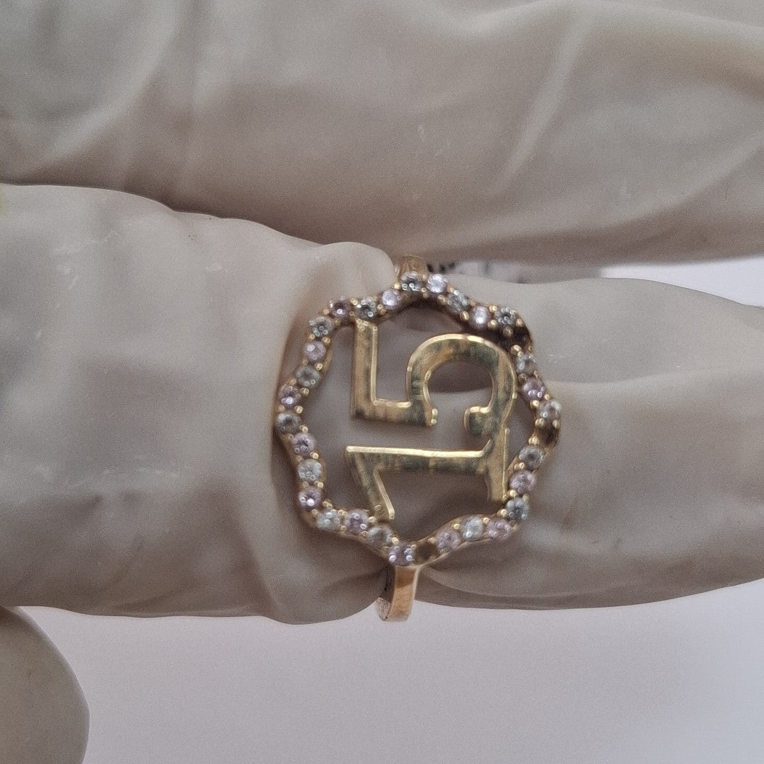 ANILLO DE GRADUACIÓN ORO 10 K 1.6 GRMS (SEMINUEVO)