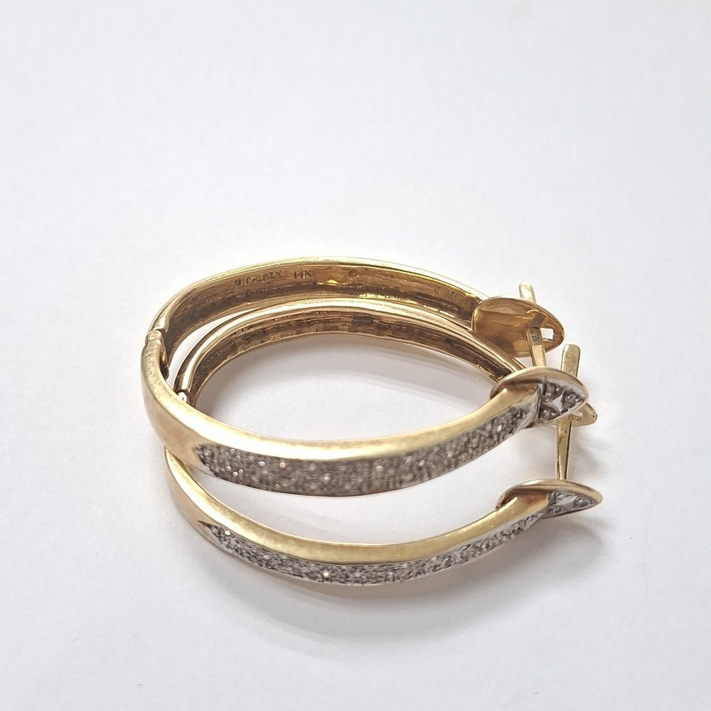 ARRACADAS PAR ORO 14 K 14.4 GRMS (SEMINUEVO)