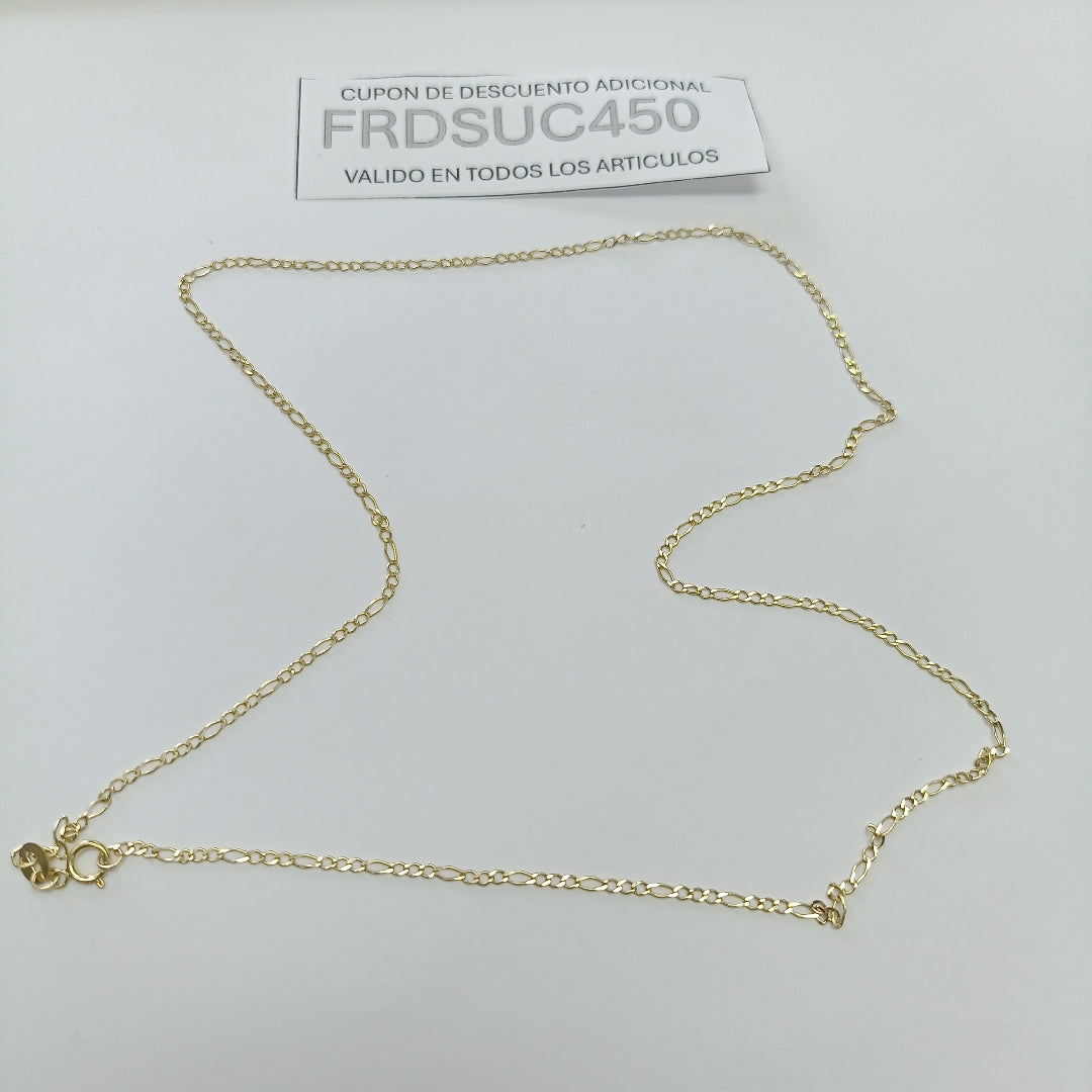 CADENAS TEJIDO 3X1 ORO 10K 55 CM 2.1 GR (NUEVO)