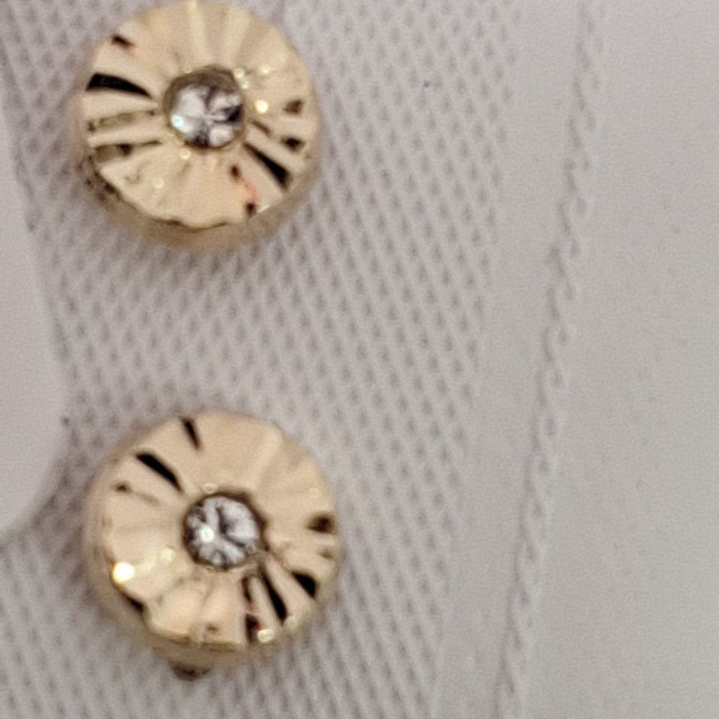 BROQUELES BROQUEL FIG BOTON C CIRCONIA 14K 0.2916 GR (NUEVO)