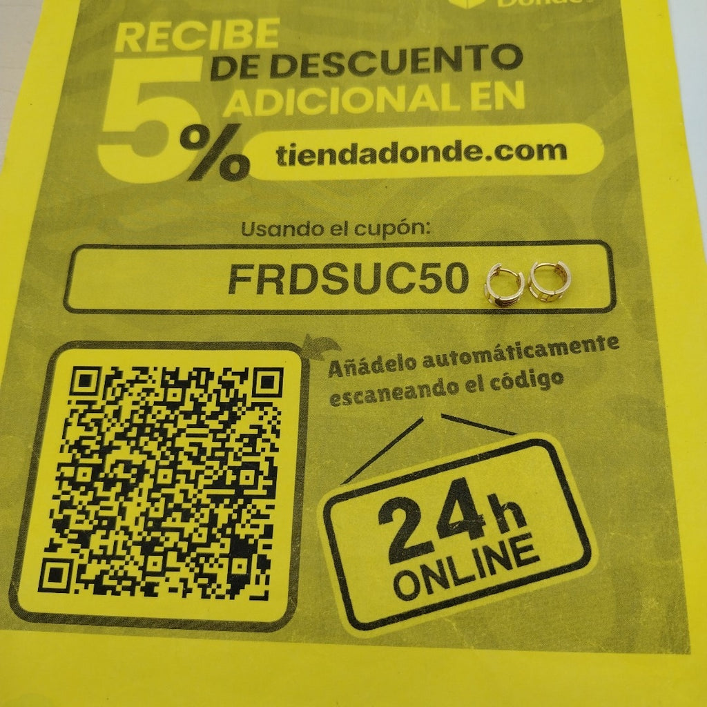 ARRACADAS PAR ORO 14 K 2,30 GRMS (SEMINUEVO)