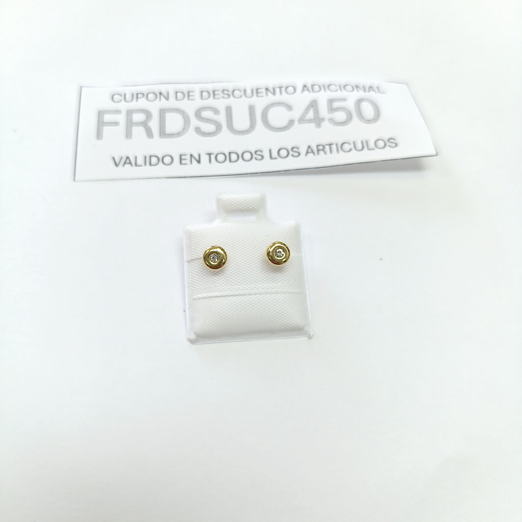 BROQUELES BROQUEL C CIRCONIA 14K 0.27 GR (NUEVO)