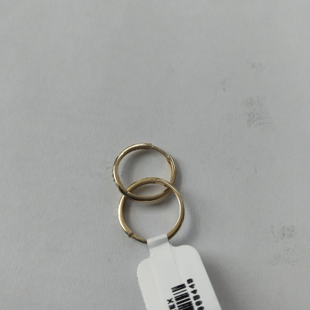 ARETES ARRACADAS C CIRCONIAS 14K 1.7 GR (NUEVO)