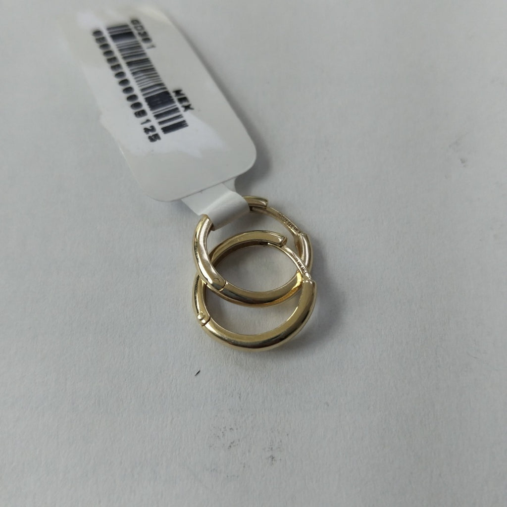 ARETES HUGGIES LISAS 14K 1.6 GR (NUEVO)