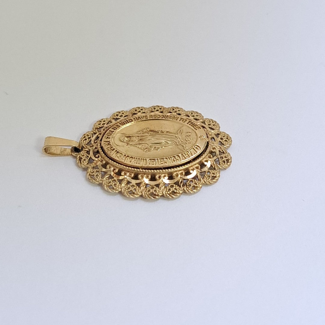 MEDALLA RELIGIOSA ORO 14 K 5,30 GRMS (SEMINUEVO)