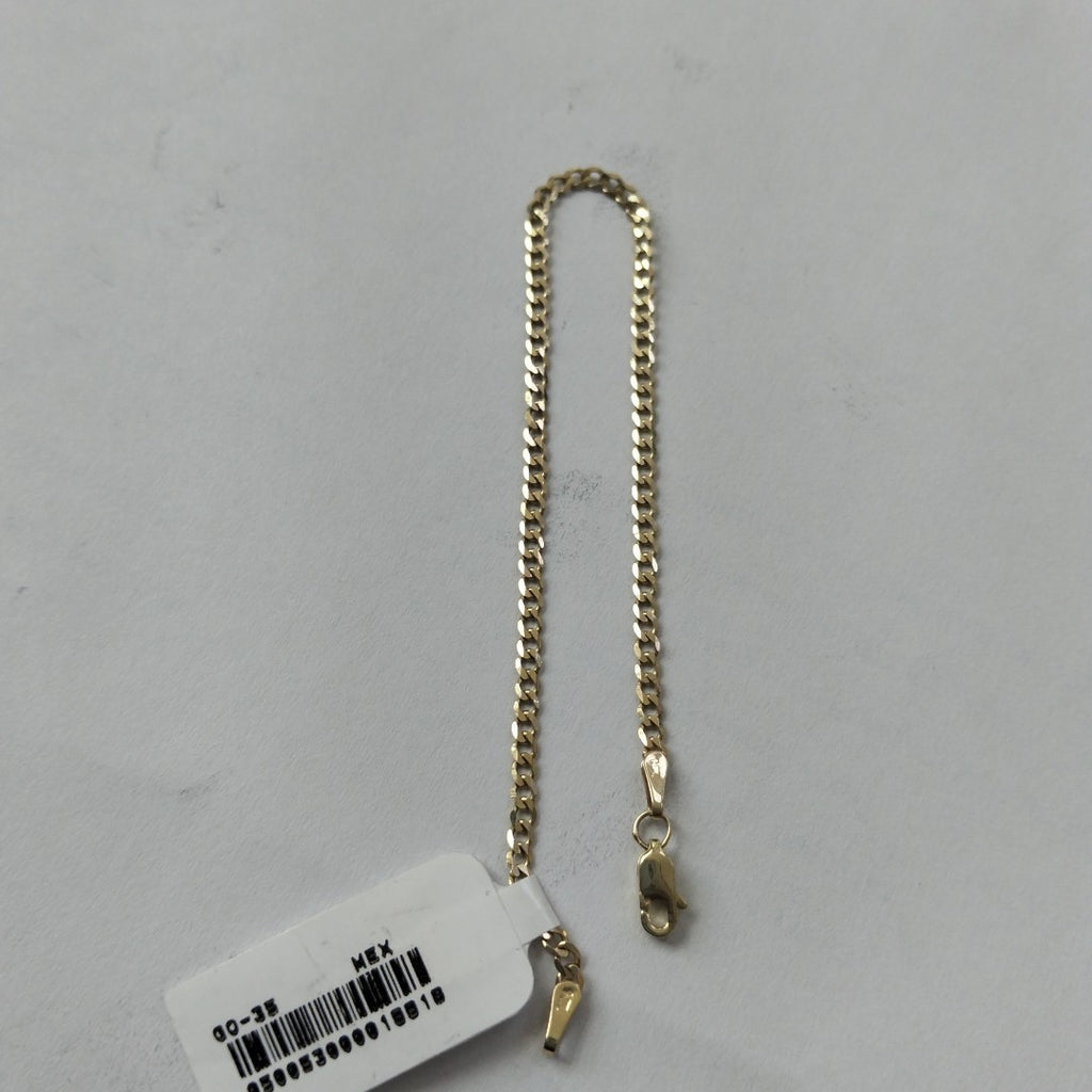 PULSERA TEJIDO BARBADA 14K 18 CM 2.1 GR (NUEVO)