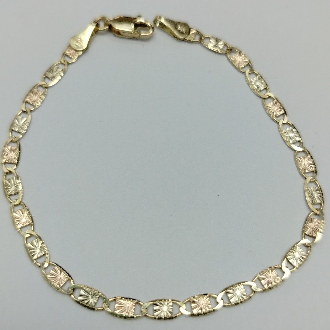 PULSERA GUCHI 14K 18 CM 3 GR (NUEVO)
