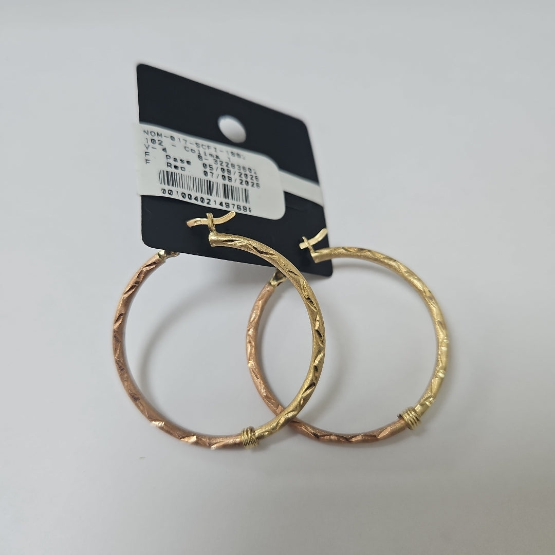 ARRACADAS PAR ORO 10 K 3.69 GRMS (SEMINUEVO)