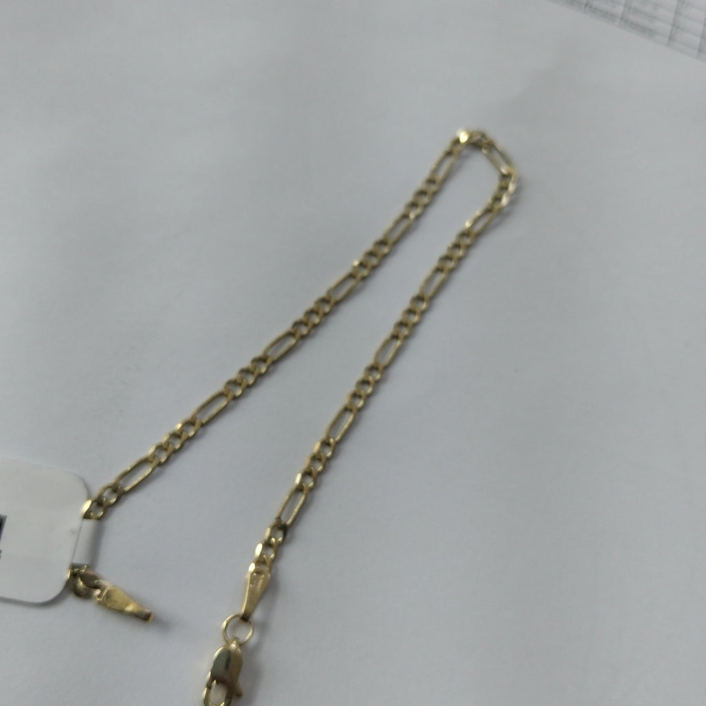 PULSERA TEJIDO 3X1 14K 18 CM 2 GR (NUEVO)