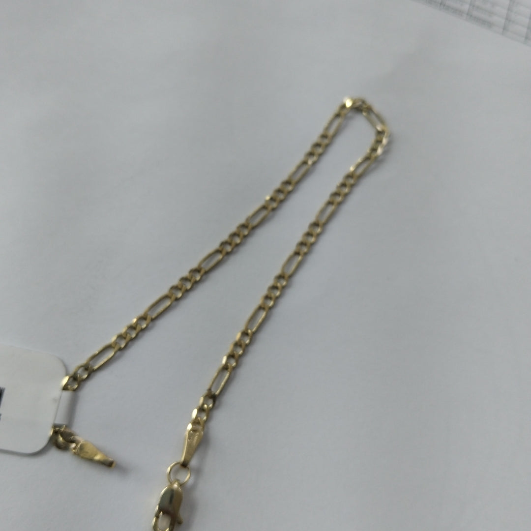 PULSERA TEJIDO 3X1 14K 18 CM 2 GR (NUEVO)