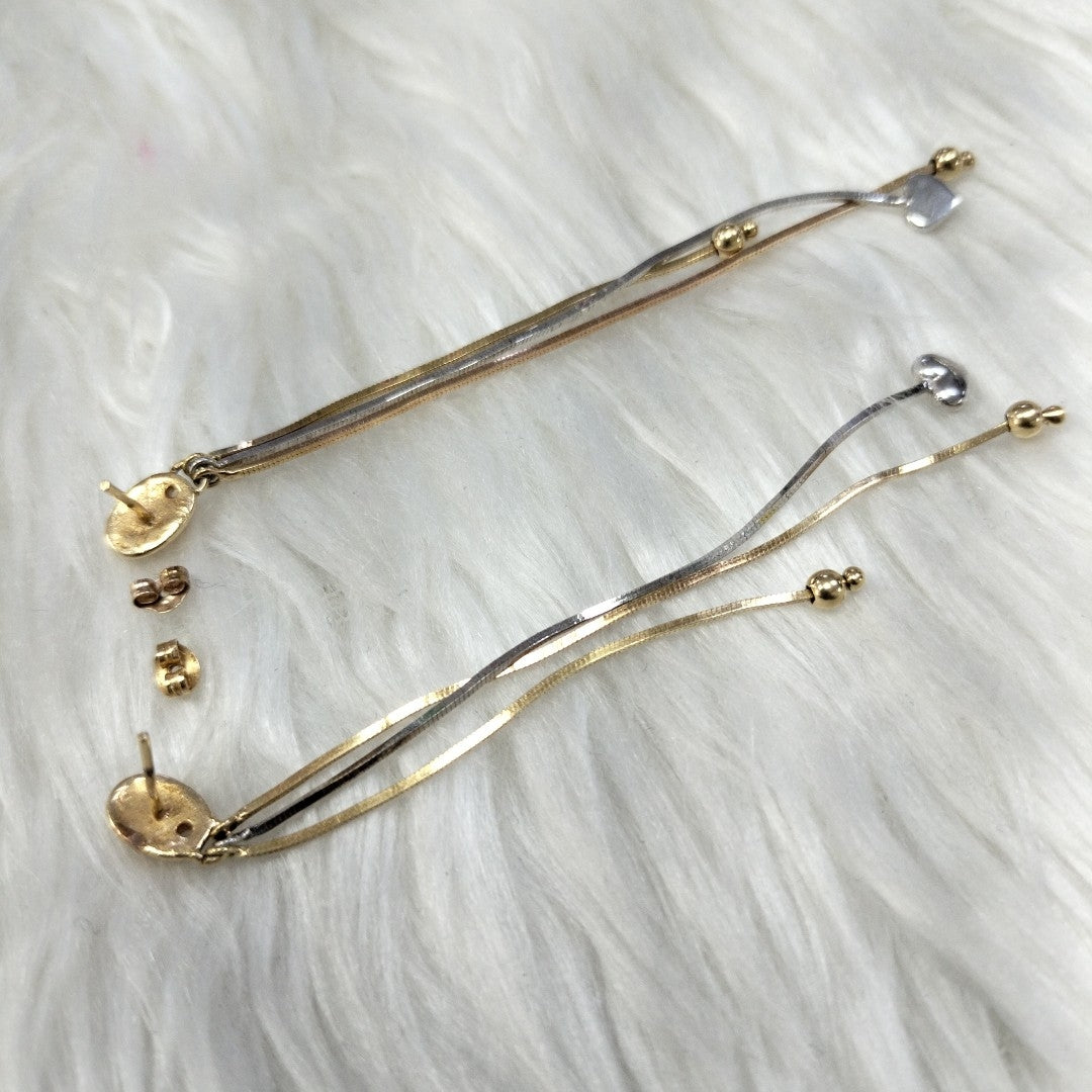 ARETES PAR ORO 14 K 5.1 GRMS (SEMINUEVO)