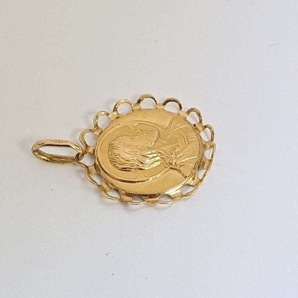 MEDALLA RELIGIOSA ORO 14 K 2,60 GRMS (SEMINUEVO)