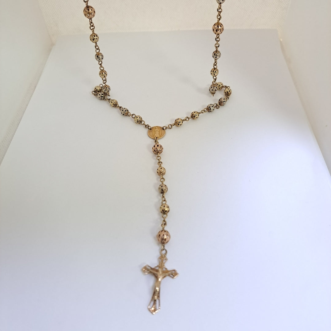 ROSARIO ORO, ORO COMBINADO 10 K 40.3 GRMS (SEMINUEVO)