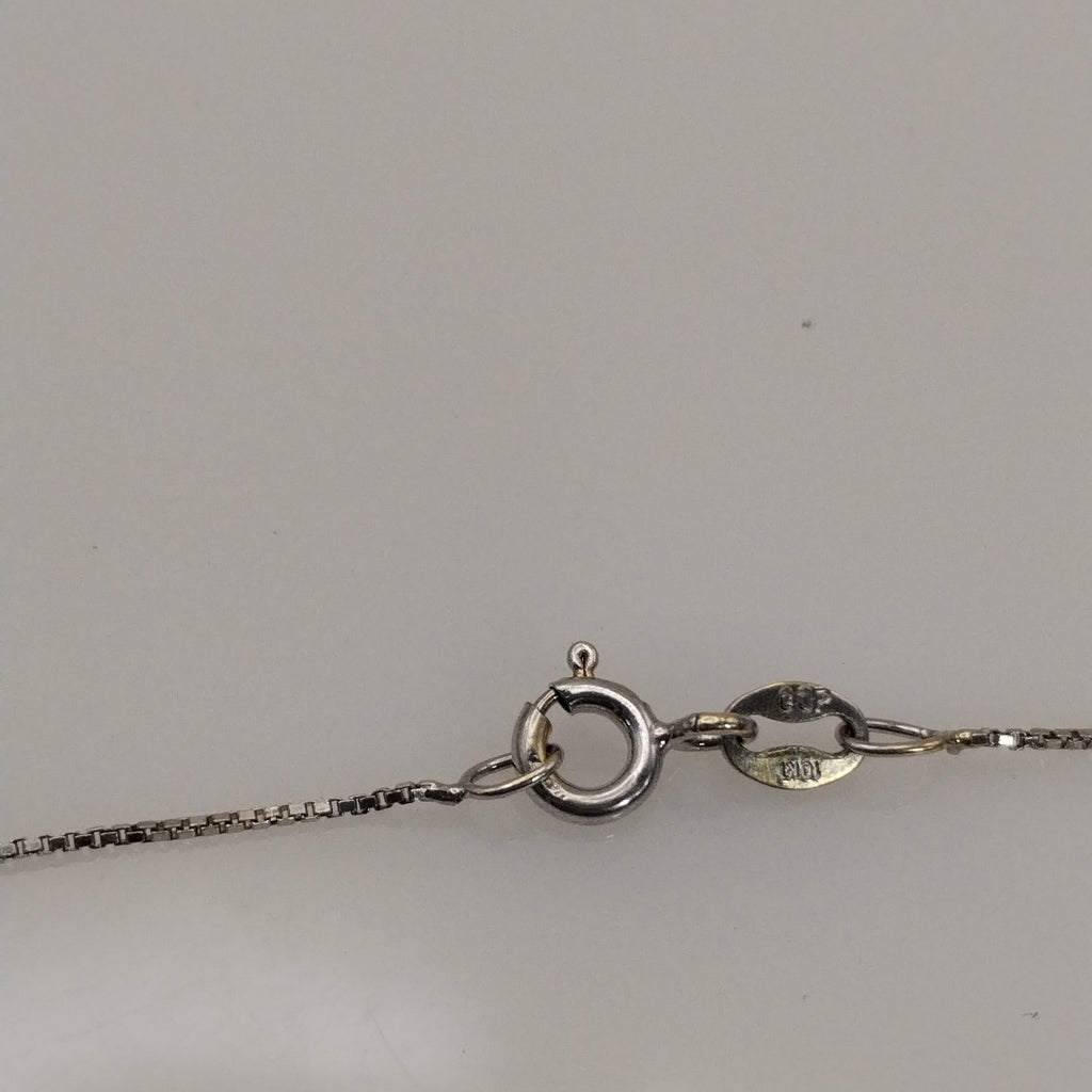 CADENA, DIJE ORO BLANCO 10 K 1.7 GRMS (SEMINUEVO)