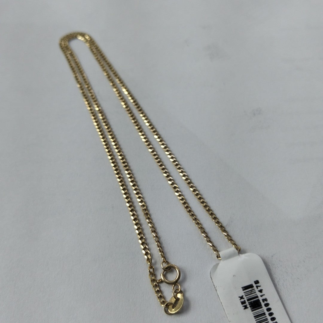 CADENAS TEJIDO BARBADA ORO 10K 50 CM 3.5 GR (NUEVO)