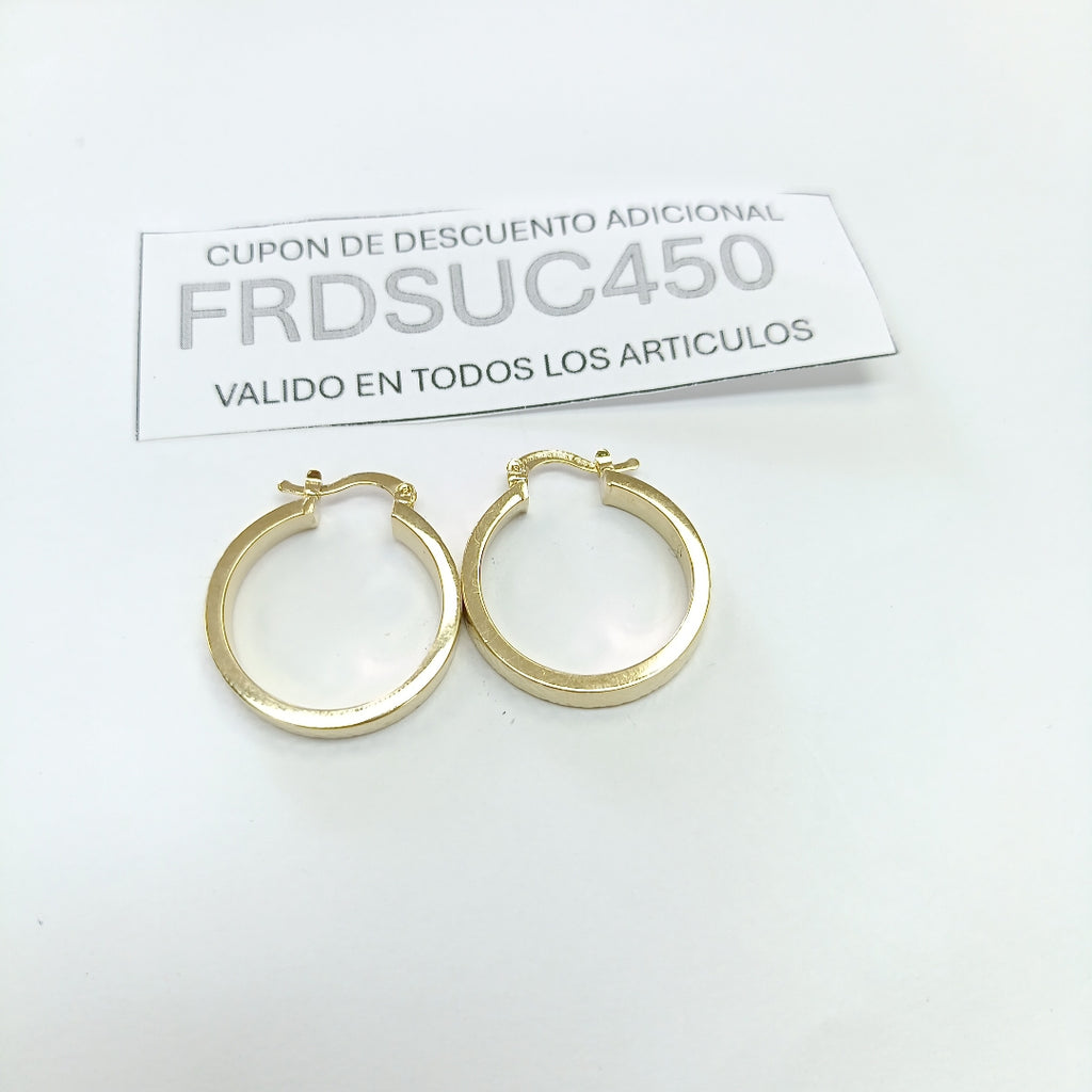 ARETES TEJIDO ARRACADAS FACETADAS 14K 2.9 GR (NUEVO)