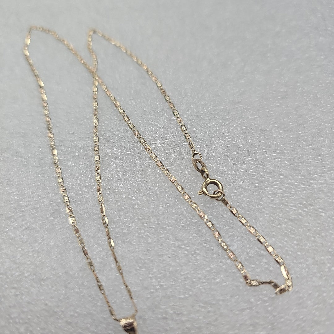 CADENA, MEDALLA RELIGIOSA ORO 10 K 2 GRMS (SEMINUEVO)