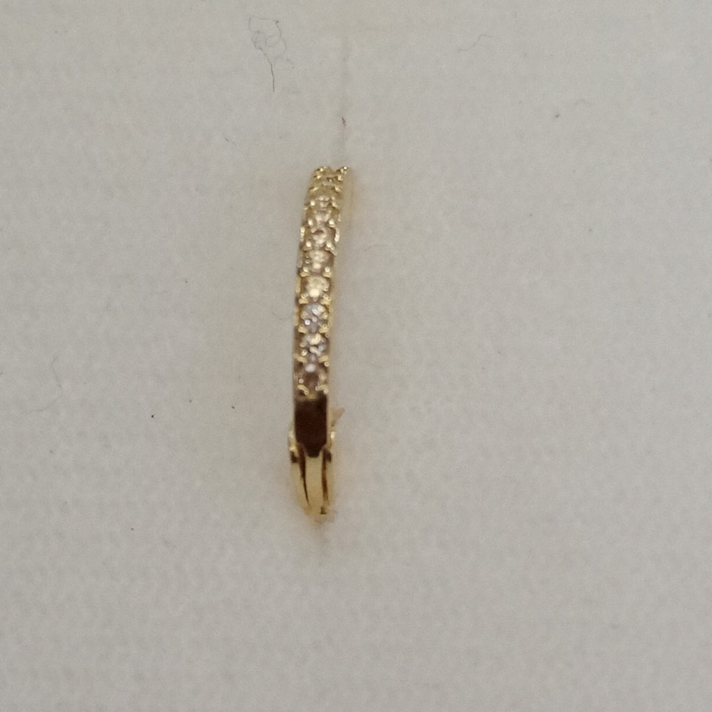 ARETES ARRACADAS CON CIRCONIAS 14K 1.2 GR (NUEVO)