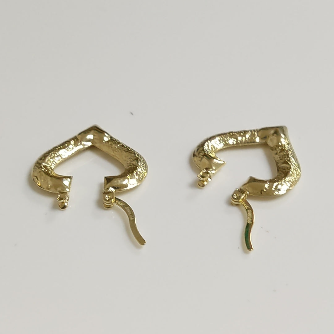 ARETES ARRACADAS 14K 1.8 GR (NUEVO)