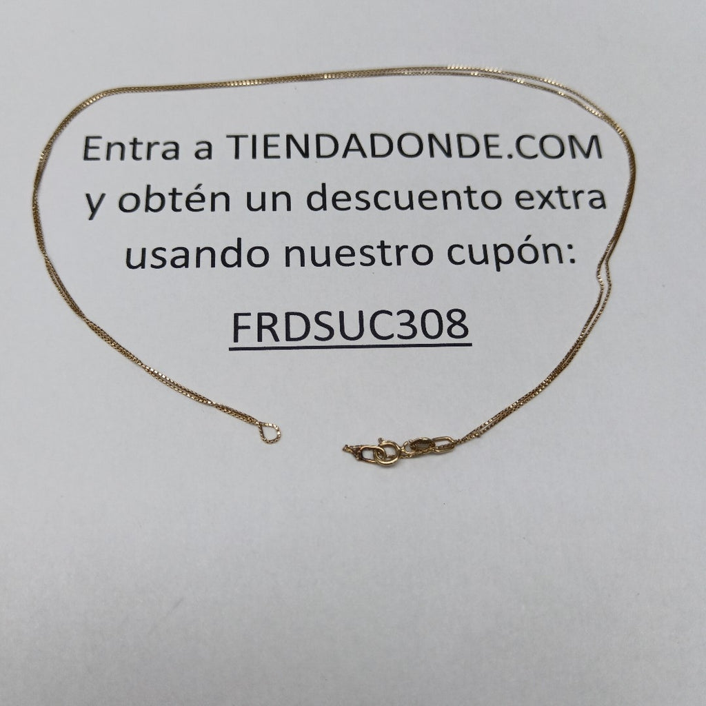CADENA ORO 14 K 0.9 GRMS (SEMINUEVO)