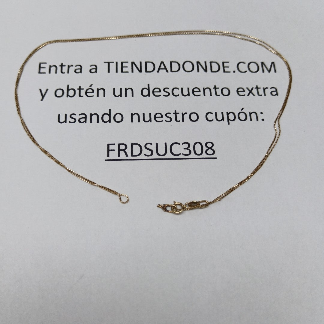 CADENA ORO 14 K 0.9 GRMS (SEMINUEVO)