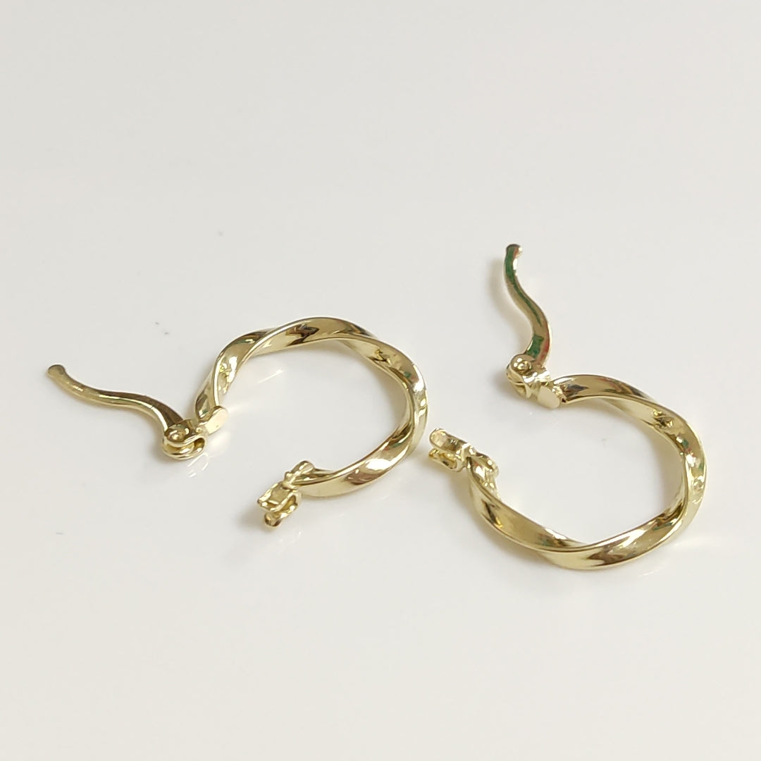 ARETES ARRACADAS TORZAL 14K 1.2 GR (NUEVO)